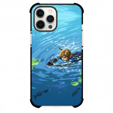 The Legend of Zelda Link Phone Case For iPhone Samsung Galaxy Pixel OnePlus Vivo Xiaomi Asus Sony Motorola Nokia - Link Swimming Illustration