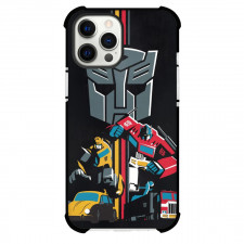 Transformers Phone Case For iPhone Samsung Galaxy Pixel OnePlus Vivo Xiaomi Asus Sony Motorola Nokia - Optimus Prime And Bumblebee Transforming Minimalist Art