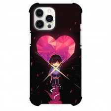 Undertale Phone Frisk Case For iPhone Samsung Galaxy Pixel OnePlus Vivo Xiaomi Asus Sony Motorola Nokia - Frisk Floating On Heart Shape