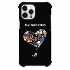 Undertale Phone Case For iPhone Samsung Galaxy Pixel OnePlus Vivo Xiaomi Asus Sony Motorola Nokia - Undertale Heart Shape On Back Background