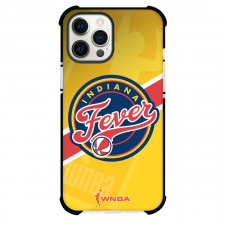 WNBA Indiana Fever Phone Case For iPhone Samsung Galaxy Pixel OnePlus Vivo Xiaomi Asus Sony Motorola Nokia - Team Logo On Red Stripe Yellow Background