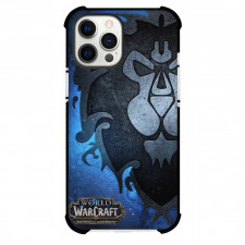 World Of Warcraft Alliance Phone Case For iPhone Samsung Galaxy Pixel OnePlus Vivo Xiaomi Asus Sony Motorola Nokia - Alliance Logo Half Blue Background