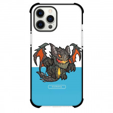 World Of Warcraft Deathwing Phone Case For iPhone Samsung Galaxy Pixel OnePlus Vivo Xiaomi Asus Sony Motorola Nokia - Deathwing Chibi Art On Blue And White Background