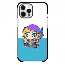 World Of Warcraft Jaina Proudmoore Phone Case For iPhone Samsung Galaxy Pixel OnePlus Vivo Xiaomi Asus Sony Motorola Nokia - Jaina Proudmoore Chibi Art On Blue And White Background