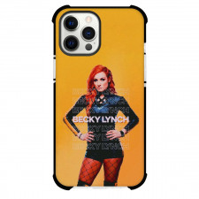 WWE Becky Lynch Phone Case For iPhone Samsung Galaxy Pixel OnePlus Vivo Xiaomi Asus Sony Motorola Nokia - Becky Lynch Standing Word Art Orange Background