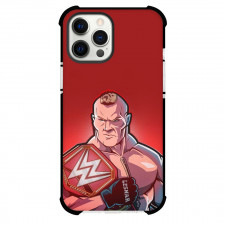 WWE Brock Lesnar Phone Case For iPhone Samsung Galaxy Pixel OnePlus Vivo Xiaomi Asus Sony Motorola Nokia - Brock Lesnar Cartoon Art Red Background
