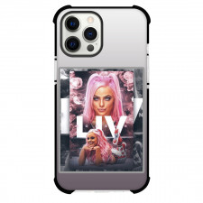 WWE Liv Morgan Phone Case For iPhone Samsung Galaxy Pixel OnePlus Vivo Xiaomi Asus Sony Motorola Nokia - Liv Morgan Portrait Gray Pink