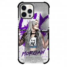 WWE Liv Morgan Phone Case For iPhone Samsung Galaxy Pixel OnePlus Vivo Xiaomi Asus Sony Motorola Nokia - Liv Morgan Eye Closed Side Portrait In Purple Gray Background