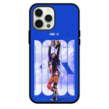 WWE Sasha Banks Phone Case For iPhone Samsung Galaxy Pixel OnePlus Vivo Xiaomi Asus Sony Motorola Nokia - Sasha Banks Boss Celebrates In Blue Background