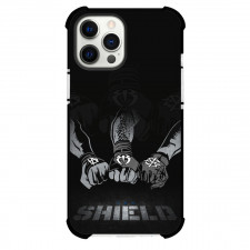 WWE The Shield Phone Case For iPhone Samsung Galaxy Pixel OnePlus Vivo Xiaomi Asus Sony Motorola Nokia - The Shield Hands Together Gray Logo Black Background