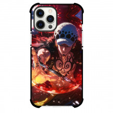 One Piece Law Phone Case For iPhone and Samsung Galaxy Devices - Law Fighting Pose Illustration