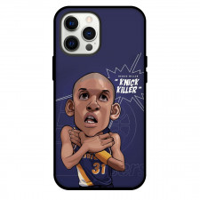 NBA Reggie Miller Phone Case For iPhone Samsung Galaxy Pixel OnePlus Vivo Xiaomi Asus Sony Motorola Nokia - Reggie Miller Knick Killer Cartoon Purple Background