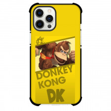 Super Mario Diddy Kong Phone Case For iPhone and Samsung Galaxy Devices - Diddy Kong On Yellow Background