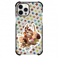 Super Mario Donkey Kong Phone Case For iPhone And Samsung Galaxy Devices - Donkey Kong On Icon Pattern Art