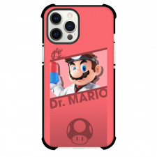 Super Mario Dr. Mario Phone Case For iPhone And Samsung Galaxy Devices - Dr. Mario Red Background