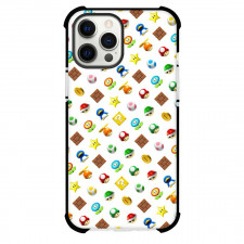 Super Mario Phone Case For iPhone and Samsung Galaxy Devices - Super Mario Icon Pattern Art