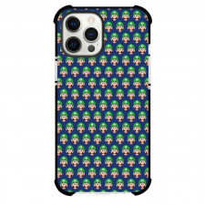 Super Mario Luigi Phone Case For iPhone And Samsung Galaxy Devices - Luigi Patter Art On Blue Background