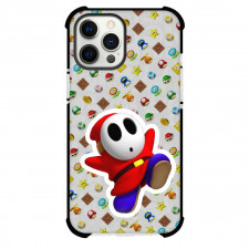 Super Mario Shy Guy Phone Case For iPhone and Samsung Galaxy Devices - Shy Guy On Icon Pattern Art