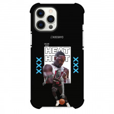 NBA Bam Adebayo Phone Case For iPhone Samsung Galaxy Pixel OnePlus Vivo Xiaomi Asus Sony Motorola Nokia - Bam Adebayo Heat Dribbling Black Background