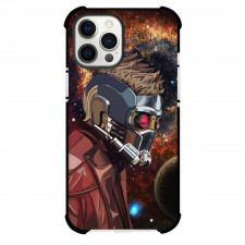 Guardians Of The Galaxy Star Lord Phone Case For iPhone Samsung Galaxy Pixel OnePlus Vivo Xiaomi Asus Sony Motorola Nokia - Star Lord Side Portrait On Galaxy Background