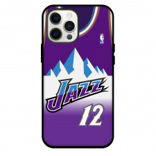NBA John Stockton Phone Case For iPhone Samsung Galaxy Pixel OnePlus Vivo Xiaomi Asus Sony Motorola Nokia - John Stockton Utah Jazz No. 12 Jersey