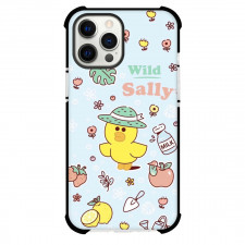 LINE Friends Sally Phone Case For iPhone Samsung Galaxy Pixel OnePlus Vivo Xiaomi Asus Sony Motorola Nokia - Sally Wild Poster On Blue Background