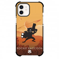 Marvel Guardians Of The Galaxy Rocket Phone Case For iPhone And Samsung Galaxy Devices - Rocket Raccoon Screaming Silhoutte Poster