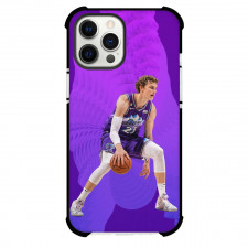 NBA Lauri Markkanen Phone Case For iPhone Samsung Galaxy Pixel OnePlus Vivo Xiaomi Asus Sony Motorola Nokia - Lauri Markkanen Dribble Portrait In Violet Background
