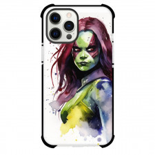 Guardians Of The Galaxy Gamora Phone Case For iPhone Samsung Galaxy Pixel OnePlus Vivo Xiaomi Asus Sony Motorola Nokia - Gamora Portrait In Watercolor