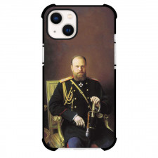 Ivan Kramskoi Portrait of Alexander III Phone Case For iPhone and Samsung Galaxy Devices - Portrait of Alexander III Painting Realism Artwork