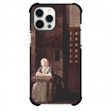 William Hogarth Portrait of Sarah Macholm Phone Case For iPhone and Samsung Galaxy Devices - Portrait of Sarah Macholm in Prison Painting Rococo Artwork