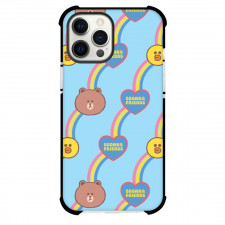 LINE Friends Phone Case For iPhone Samsung Galaxy Pixel OnePlus Vivo Xiaomi Asus Sony Motorola Nokia - LINE Friends Brown And Friends Pattern Art Poster
