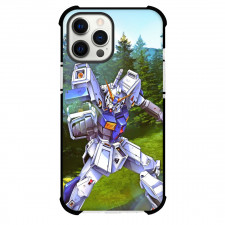 Gundam 0080 Phone Case For iPhone Samsung Galaxy Pixel OnePlus Vivo Xiaomi Asus Sony Motorola Nokia - MS White Robot Heavy Punch with Tree Pattern Background