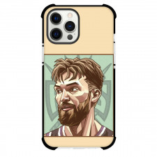 NBA Domantas Sabonis Phone Case For iPhone Samsung Galaxy Pixel OnePlus Vivo Xiaomi Asus Sony Motorola Nokia - Domantas Sabonis Portrait Retro Illustration