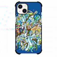 Rick And Morty Phone Case For iPhone Samsung Galaxy Pixel OnePlus Vivo Xiaomi Asus Sony Motorola Nokia - Rick And Morty Characters Fighting Each Other Poster