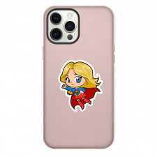 DC Comics Supergirl Phone Case For iPhone Samsung Galaxy Pixel OnePlus Vivo Xiaomi Asus Sony Motorola Nokia - Supergirl Flying Chibi Style