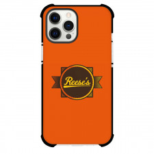 Reese Phone Case For iPhone Samsung Galaxy Pixel OnePlus Vivo Xiaomi Asus Sony Motorola Nokia - Reese Logo Redesigns On Orange Background