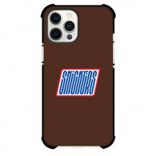 Snickers Phone Case For iPhone Samsung Galaxy Pixel OnePlus Vivo Xiaomi Asus Sony Motorola Nokia - Snickers Lettering Series On Brown Background