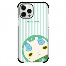 Yo-Kai Watch Komasan Phone Case For iPhone Samsung Galaxy Pixel OnePlus Vivo Xiaomi Asus Sony Motorola Nokia - Komasan Avatar On Green Stripe Background
