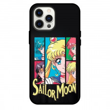 Sailor Moon Phone Case For iPhone Samsung Galaxy Pixel OnePlus Vivo Xiaomi Asus Sony Motorola Nokia - Sailor Moon Poster On Black Background