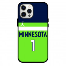 NBA Anthony Edwards Phone Case For iPhone Samsung Galaxy Pixel OnePlus Vivo Xiaomi Asus Sony Motorola Nokia - Anthony Edwards Minnesota Timberwolves No. 1 Jersey