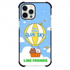 LINE Friends Phone Case For iPhone Samsung Galaxy Pixel OnePlus Vivo Xiaomi Asus Sony Motorola Nokia - LINE Friends And Brown Blue Sky Poster