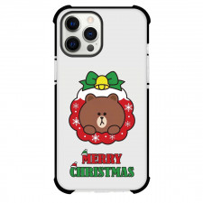 LINE Friends Brown Phone Case For iPhone Samsung Galaxy Pixel OnePlus Vivo Xiaomi Asus Sony Motorola Nokia - Brown Merry Christmas Poster