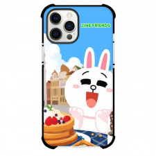LINE Friends Cony Phone Case For iPhone Samsung Galaxy Pixel OnePlus Vivo Xiaomi Asus Sony Motorola Nokia - Cony Sitting On Dining Table