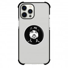 Ice Cube Phone Case For iPhone Samsung Galaxy Pixel OnePlus Vivo Xiaomi Asus Sony Motorola Nokia - Ice Cube Portrait Black And White Round Sticker
