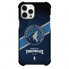 NBA Minnesota Timberwolves Phone Case For iPhone Samsung Galaxy Pixel OnePlus Vivo Xiaomi Asus Sony Motorola Nokia - Team Logo Stripe Background