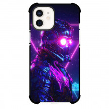 Marvel Guardians Of The Galaxy Star Lord Phone Case For iPhone And Samsung Galaxy Devices - Star Lord Side View Neon Background