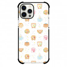 Food Pastry Phone Case For iPhone Samsung Galaxy Pixel OnePlus Vivo Xiaomi Asus Sony Motorola Nokia - Pastries Pattern On White Background