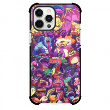 Yo-Kai Watch Phone Case For iPhone Samsung Galaxy Pixel OnePlus Vivo Xiaomi Asus Sony Motorola Nokia - Yo-Kai Watch Cartoon Characters On Purple Background