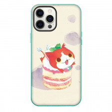 Yo-Kai Watch Jibanyan Phone Case For iPhone Samsung Galaxy Pixel OnePlus Vivo Xiaomi Asus Sony Motorola Nokia - Jibanyan On Prasty Cake Illustration Art Poster